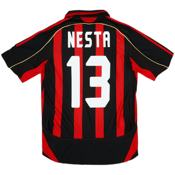 2006-07 AC Milan Home Shirt Nesta #13 - 6/10 - (S)