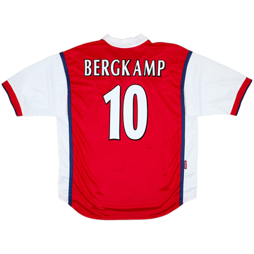 1998-99 Arsenal Home Shirt Bergkamp #10 - 8/10 - (XL)