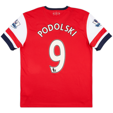 2012-14 Arsenal Home Shirt Podolski #9 - 9/10 - (L)