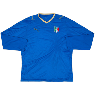 2007-08 Italy Player Issue Home L/S Shirt - 4/10 - (XL)