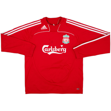 2008-09 Liverpool adidas Sweat Top - 7/10 - (M)
