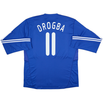 2009-10 Chelsea Home L/S Shirt Drogba #11 - 8/10 - (XL)