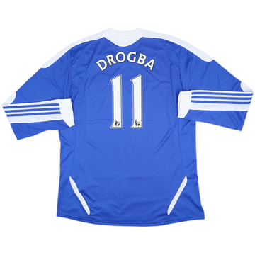 2011-12 Chelsea Home L/S Shirt Drogba #11 - 8/10 - (XL)