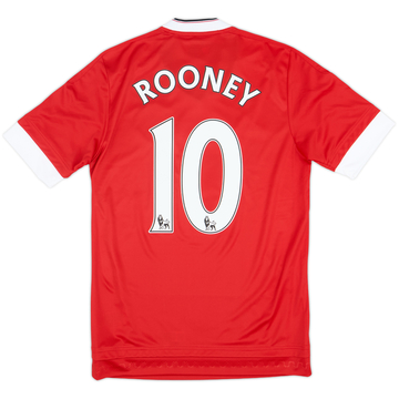 2015-16 Manchester United Home Shirt Rooney #10 (XS)