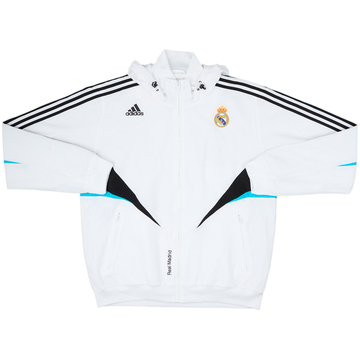 2008-09 Real Madrid adidas Hooded Track Jacket - 8/10 - (XL)