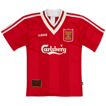 1995-96 Liverpool Home Shirt - 6/10 - (L.Boys)