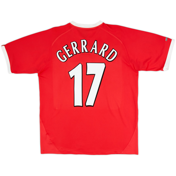2001-03 Liverpool CL Shirt Gerrard #17 - 6/10 - (L)