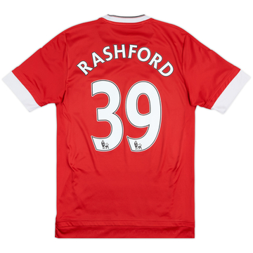 2015-16 Manchester United Home Shirt Rashford #39 - 6/10 - (S)