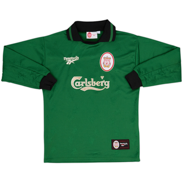 1996-97 Liverpool GK Shirt - 6/10 - (L.Boys)