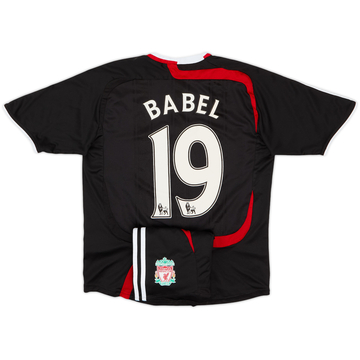 2007-08 Liverpool Third Shirt & Shorts Babel #19 - 7/10 - (S.Boys)