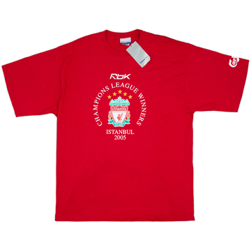 2005-06 Liverpool 'Champions League Winners' Cotton Tee (XXL)