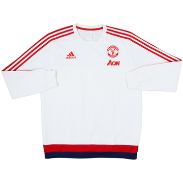 2015-16 Manchester United adidas Sweat Top - 7/10 - (L)