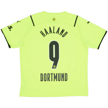 2021-22 Borussia Dortmund European Home Shirt Haaland #9 - 8/10 - (XL)