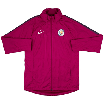 2017-18 Manchester City Staff Issue Nike Hooded Rain Jacket JT - 8/10 - (L)