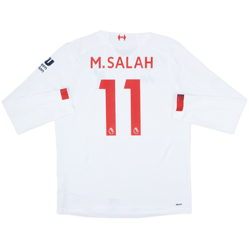2019-20 Liverpool Away L/S Shirt M.Salah #11 - 10/10 - (L)