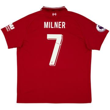 2018-19 Liverpool Home Shirt Milner #7 - 6/10 - (XL)