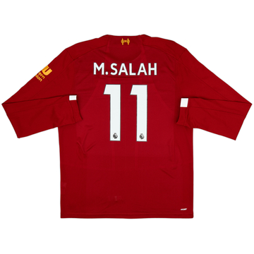 2019-20 Liverpool Home L/S Shirt M.Salah #11 - 9/10 - (L)