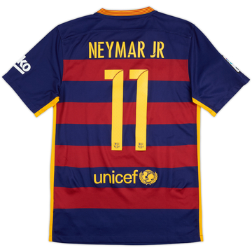 2015-16 Barcelona Home Shirt Neymar Jr #11 - 6/10 - (S)
