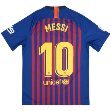 2018-19 Barcelona Home Shirt Messi #10 - 9/10 - (M)