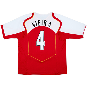 2004-05 Arsenal Home Shirt Vieira #4 - 10/10 - (XXL)