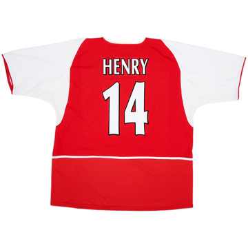 2002-04 Arsenal Home Shirt Henry #14 - 9/10 - (XXL)