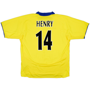 2003-05 Arsenal Away Shirt Henry #14 - 8/10 - (XXL)
