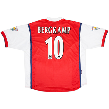 1998-99 Arsenal Home Shirt Bergkamp #10 - 9/10 - (XXL)