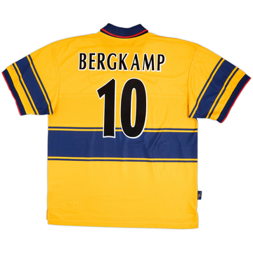 1997-99 Arsenal Away Shirt Bergkamp #10 - 9/10 - (XXL)