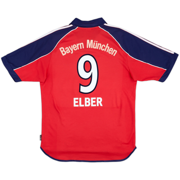 1999-01 Bayern Munich Home Shirt Elber #9 - 7/10 - (M)