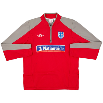 2009-10 England Umbro 1/4 Zip Drill Top - 7/10 - (L)