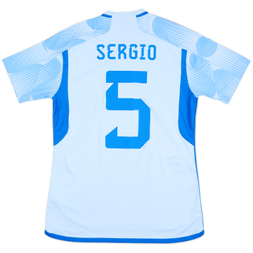 2022-23 Spain Away Shirt Sergio #5 - 8/10 - (M)