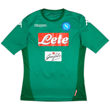 2017-18 Napoli European GK S/S Shirt - 7/10 - (M)
