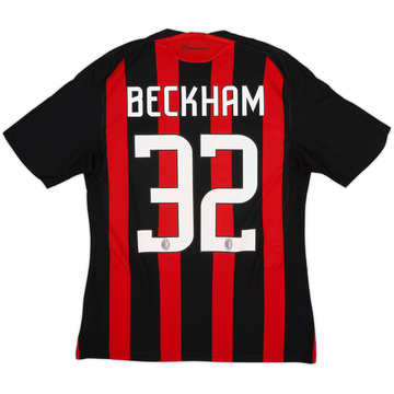 2008-09 AC Milan Home Shirt Beckham #32 - 5/10 - (M)