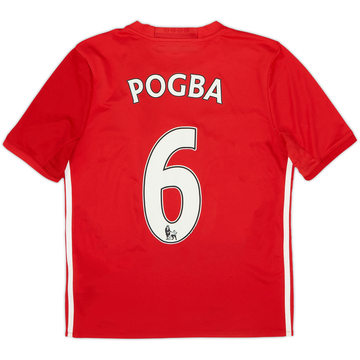 2016-17 Manchester United Home Shirt Pogba #6 - 6/10 - (L.Boys)