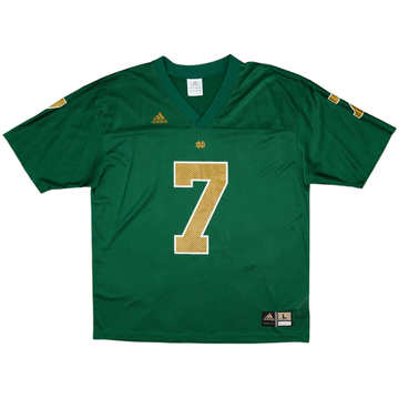2005-06 Notre Dame Fighting Irish #7 adidas Alternate Jersey - 9/10 - (L)