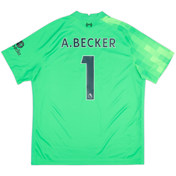2021-22 Liverpool GK S/S Shirt A.Becker #1 - 9/10 - (XL)