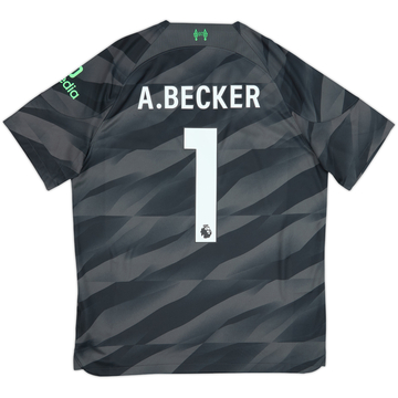 2023-24 Liverpool GK S/S Shirt A.Becker #1 - 10/10 - (L)