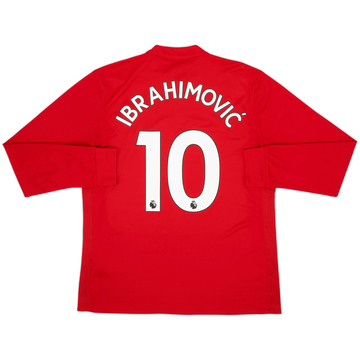 Camiseta de local de manga larga del Manchester United 2017-18 Ibrahimovic #10 - 7 de 10 - (L)