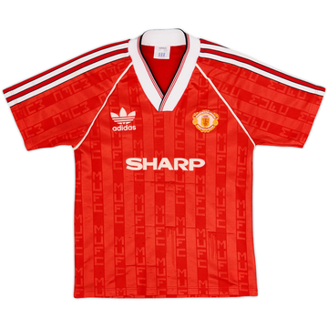 1988-90 Manchester United Camiseta Local - 7/10 - (L.Boys)