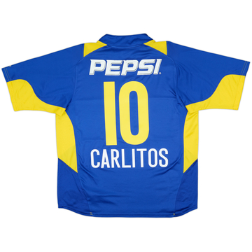 2004-05 Boca Juniors Home Shirt Carlitos #10 - 6/10 - (L)