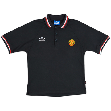 1998-99 Manchester United Umbro Polo Shirt - 9/10 - (S)