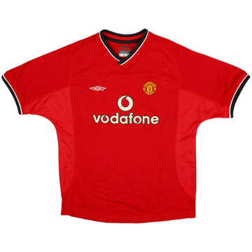 2000-02 Manchester United Home Shirt - 8/10 - (L.Boys)