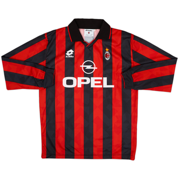 1995-96 AC Milan Home L/S Shirt - 9/10 - (L)