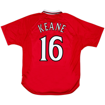 1999-00 Manchester United 'CL Winners' Shirt Keane #16 - 8/10 - (XL)