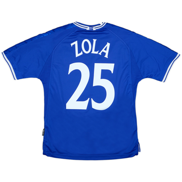 1999-01 Chelsea Home Shirt Zola #25 - 8/10 - (M)