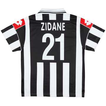 2000-01 Juventus Basic Home Shirt Zidane #21 - 8/10 - (XL.Boys)