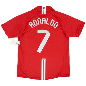 2007-09 Manchester United Home Shirt Ronaldo #7 (M)