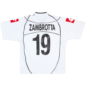 2002-03 Juventus Away Shirt Zambrotta #19 - 9/10 - (L)