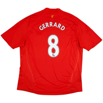 2008-10 Liverpool Home Shirt Gerrard #8 - 8/10 - (XXL)
