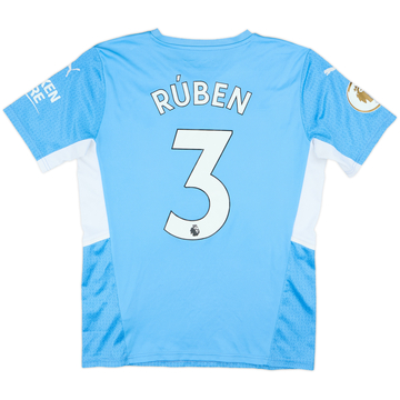 2021-22 Manchester City Home Shirt Ruben #3 - 6/10 - (M)